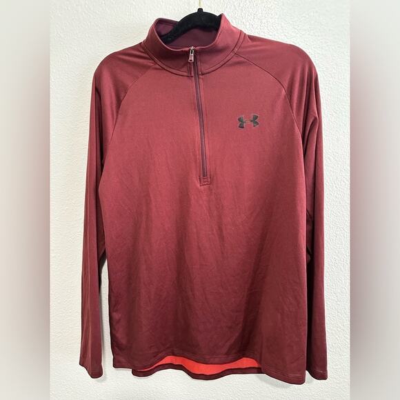 Under Armour UA Tech HEATGEAR 1/2 Zip Long Sleeve Size M Style # 1328495 - Picture 1 of 8